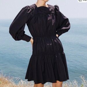 Ciao Lucia Alessandra Tiered Mini Dress in black size S